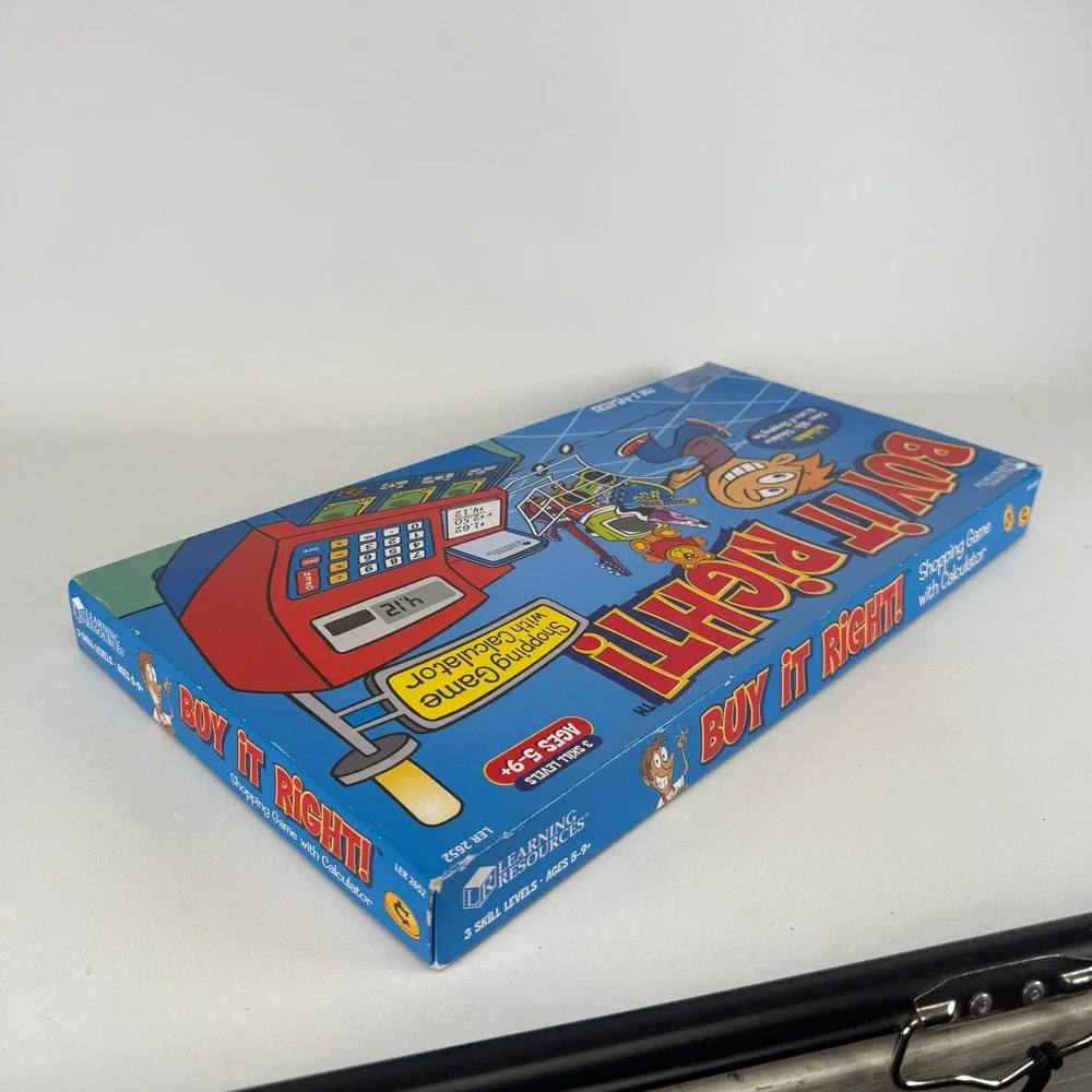 Learning Resources Buy It Right Shopping Game Calculator Math Money LER 2652